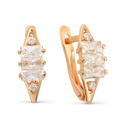 

Серьги с Swarovski Zirconia Линии Любви, Серьги Т102027680