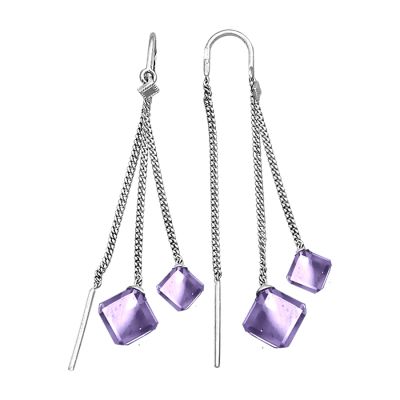 

Серьги с аметистами Линии Любви, Серьги Т30102863-02