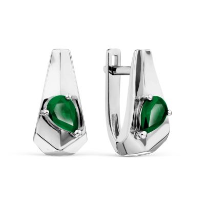 

Серьги с изумрудами Линии Любви, Серьги Т331028685