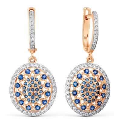 

Серьги с Swarovski Zirconia Линии Любви, Серьги Т147028132