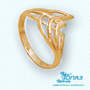 

Кольцо из красного золота Линии Любви, Кольцо Т10001475