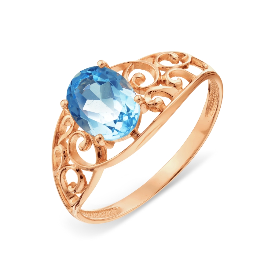 

Кольцо с топазом Линии Любви