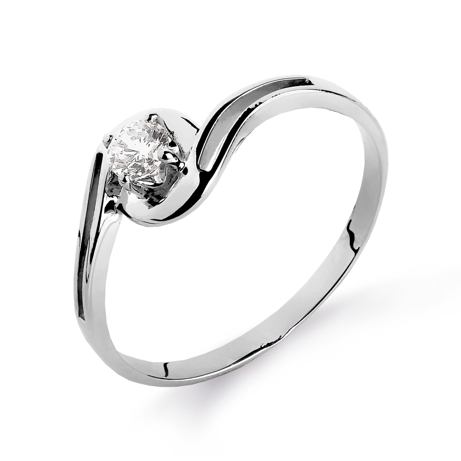 

Кольцо с фианитом Линии Любви