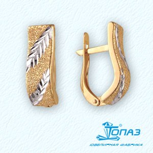 

Серьги из красного золота Линии Любви, Серьги Т140221869