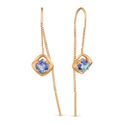 

Серьги с Swarovski Zirconia Линии Любви, Серьги Т10202Б195
