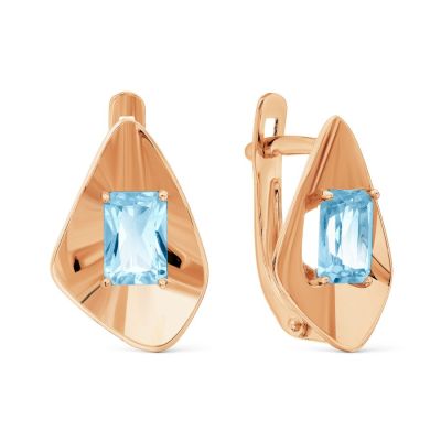 

Серьги с топазами Линии Любви, Серьги Т10102В094