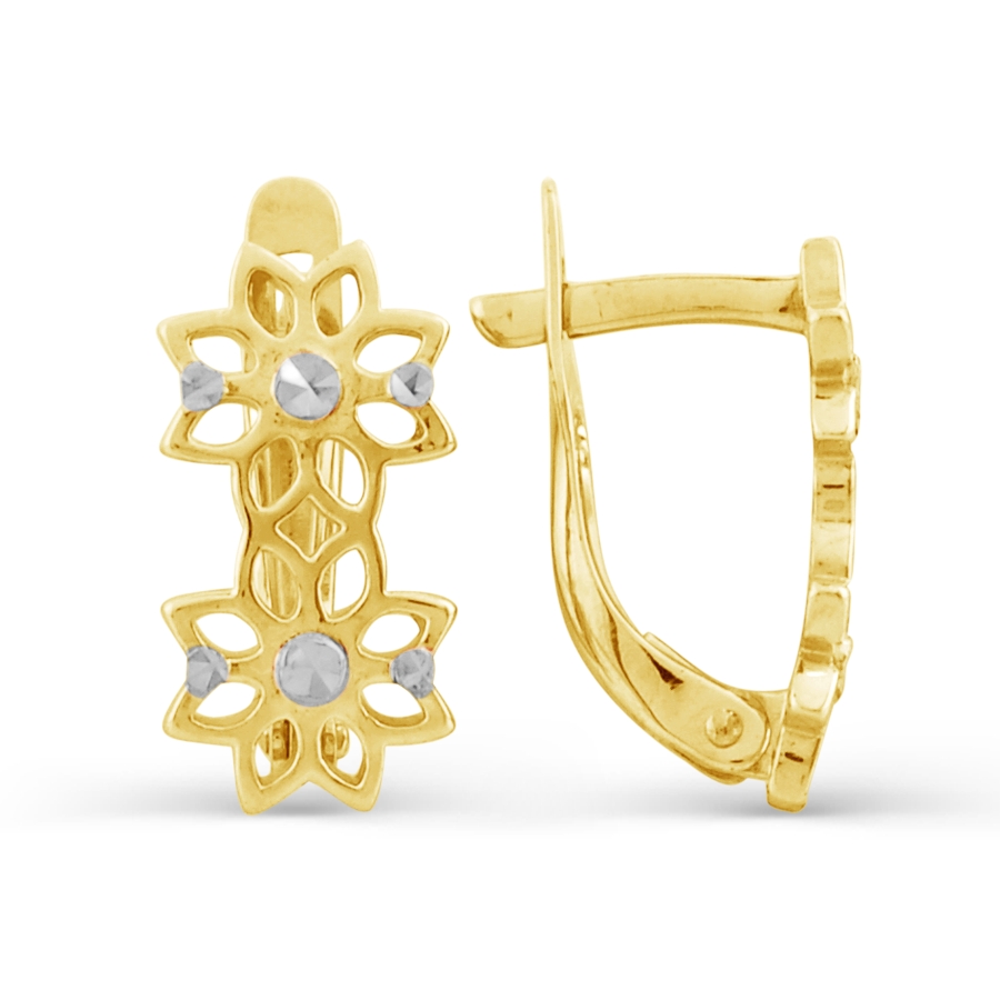 

Серьги из желтого золота Линии Любви