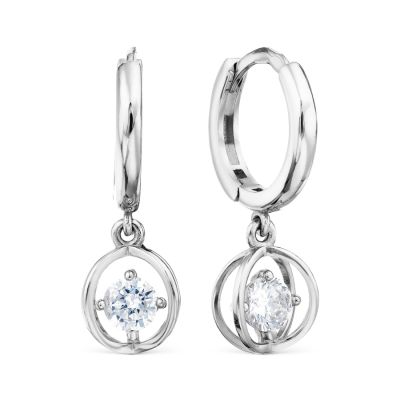 

Серьги с фианитами Линии Любви, Серьги Т30702Б998