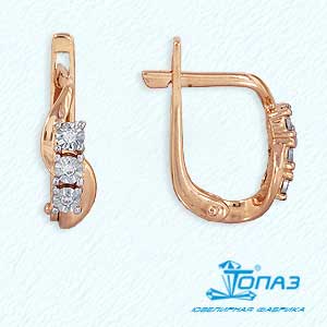 

Серьги с бриллиантами Линии Любви