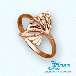 

Кольцо из красного золота Линии Любви, Кольцо Т10061717