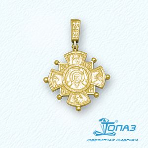 

Крестик из желтого золота Линии Любви, Крестики Т90006176