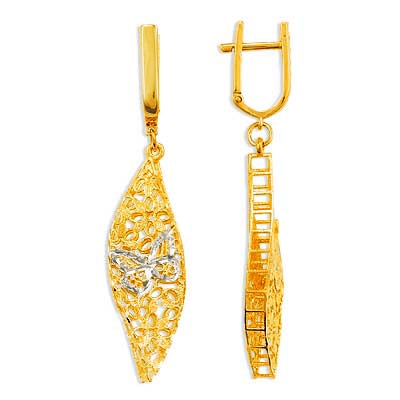 

Серьги из желтого золота Линии Любви, Серьги Т940622809