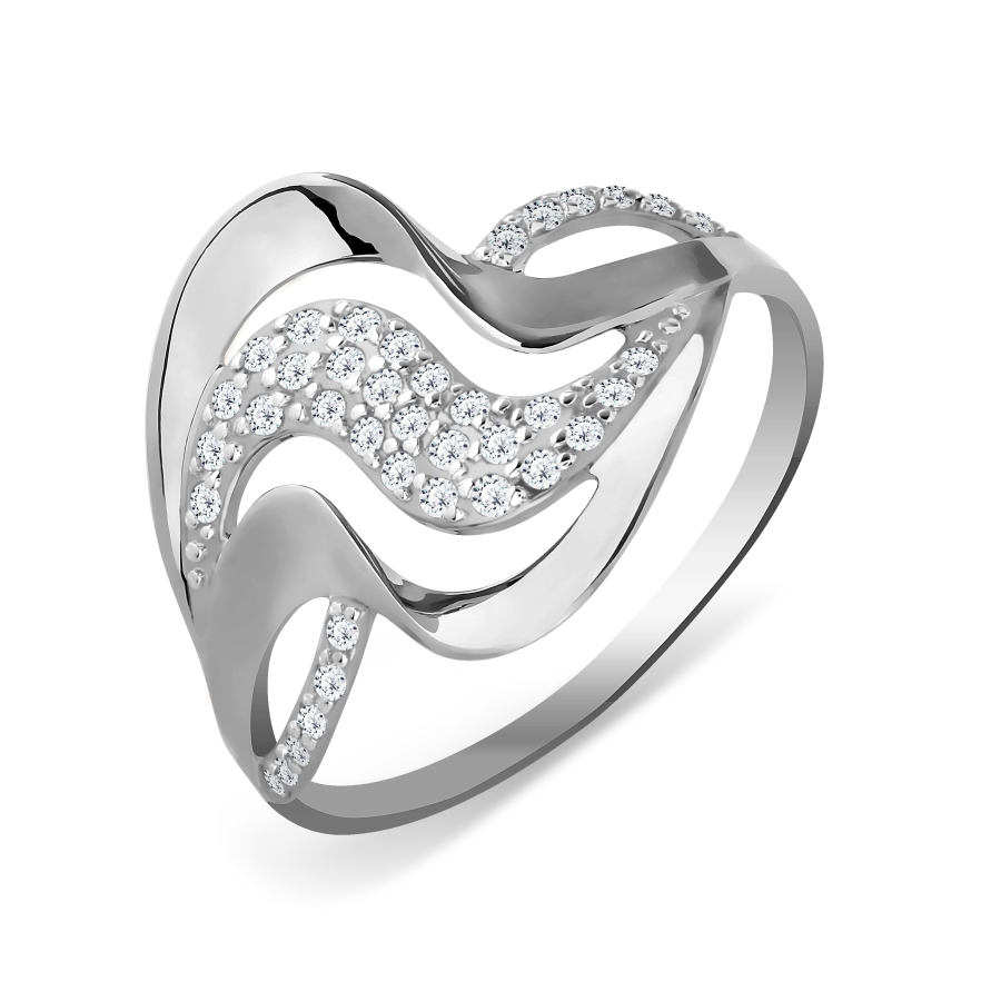 

Кольцо с фианитами Линии Любви, Кольцо Т307017293