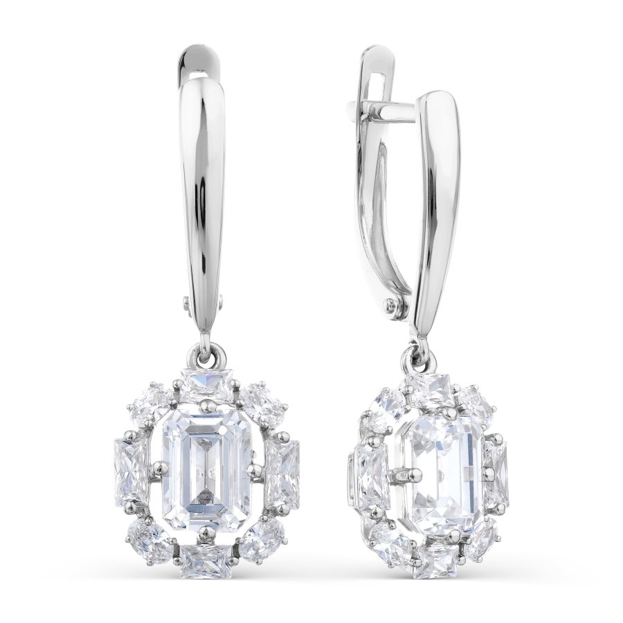 

Серьги с Swarovski Zirconia Линии Любви, Серьги Т302028894