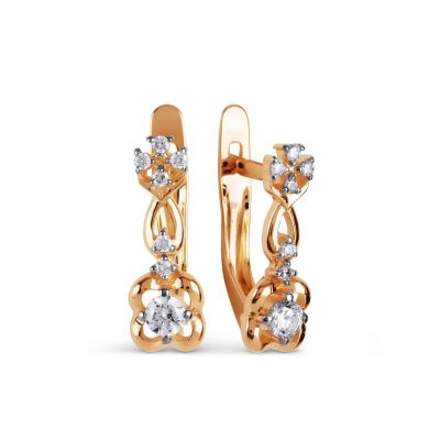 

Серьги с Swarovski Zirconia Линии Любви, Серьги Т147027291
