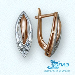 

Серьги с фианитами Линии Любви, Серьги Т14202549