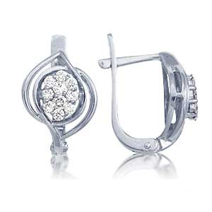 

Серьги с бриллиантами Линии Любви