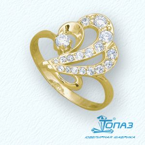 

Кольцо с фианитами Линии Любви, Кольцо Т90201770