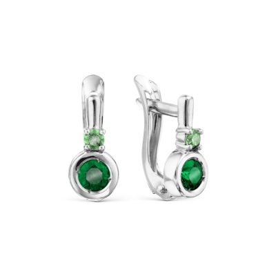 

Серьги с Swarovski Zirconia Линии Любви, Серьги Т30202Б234-01