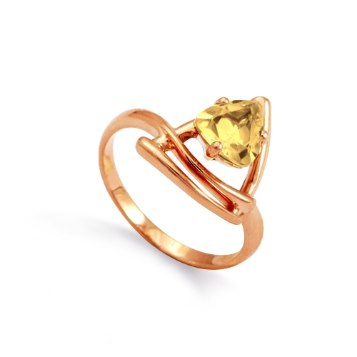 

Кольцо с цитрином Линии Любви