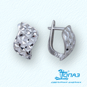 

Серьги из белого золота Линии Любви, Серьги Т30062707