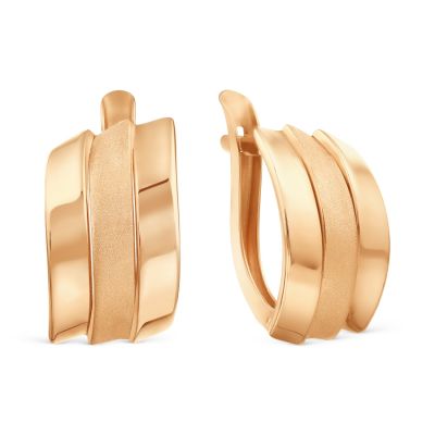

Серьги из красного золота Линии Любви, Серьги Т100328607