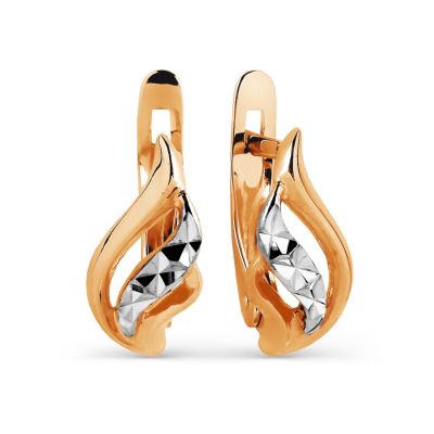 

Серьги из красного золота Линии Любви, Серьги Т24062561