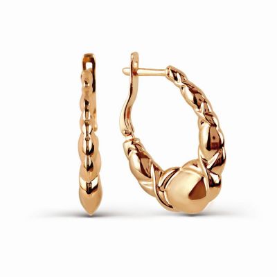 

Серьги из красного золота Линии Любви, Серьги Т100026883