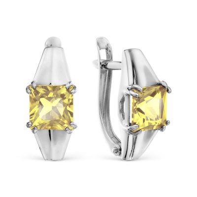

Серьги с цитринами Линии Любви, Серьги Т30102Б698