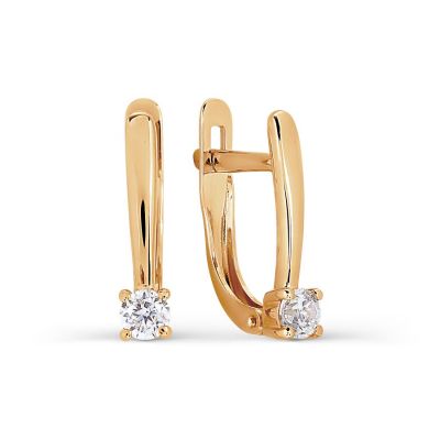 

Серьги с фианитами Линии Любви, Серьги Т102027406