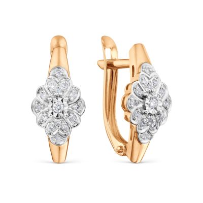 

Серьги с бриллиантами Линии Любви, Серьги Т14562Б136