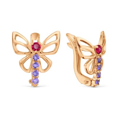 

Серьги с Swarovski Zirconia Линии Любви, Серьги Т10202Б231-01