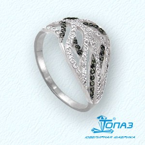 

Кольцо с фианитами Линии Любви, Кольцо Т302011262