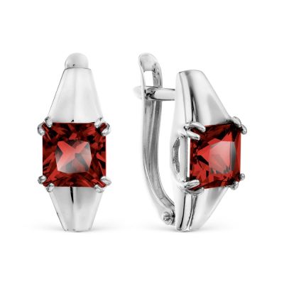 

Серьги с гранатами Линии Любви, Серьги Т30102Б698