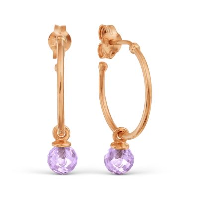 

Серьги с аметистами Линии Любви, Серьги Т101028820-01