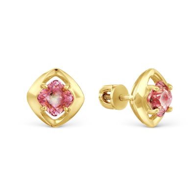 

Серьги с фианитами Premium Линии Любви, Серьги Т90202Б194-01