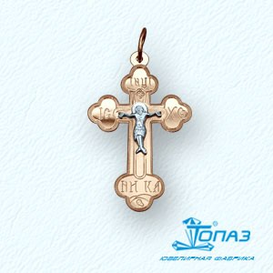 

Крестик из красного золота Линии Любви, Крестики Т13086075