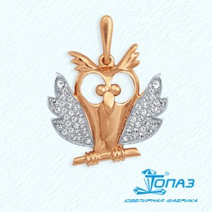 

Подвеска с фианитами Линии Любви, Подвески и кулоны Т142031583