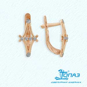 

Серьги из красного золота Линии Любви, Серьги Т140623188