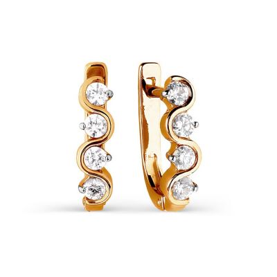 

Серьги с Swarovski Zirconia Линии Любви, Серьги Т142026346