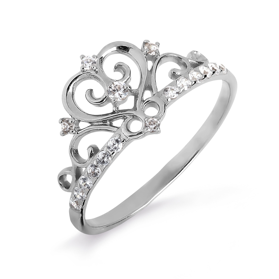 

Кольцо с фианитами Линии Любви