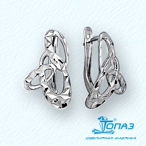 

Серьги из белого золота Линии Любви, Серьги Т30062811
