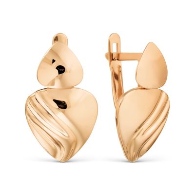 

Серьги из красного золота Линии Любви, Серьги Т10002Б289