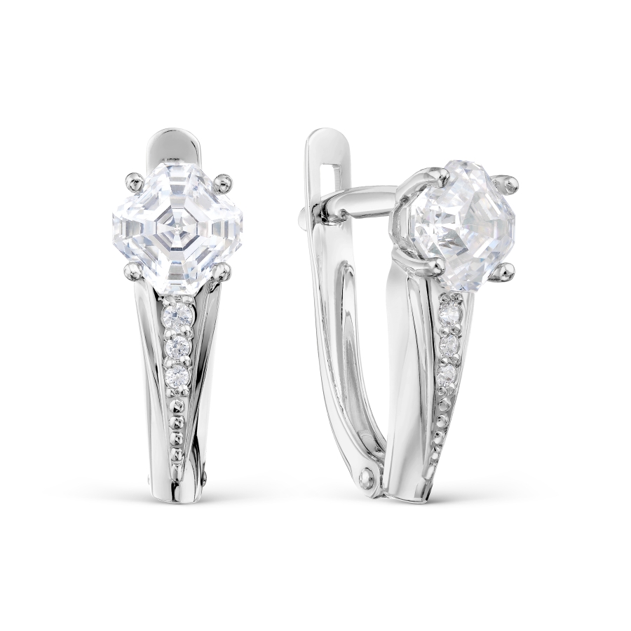 

Серьги с Swarovski Zirconia Линии Любви, Серьги Т302029860