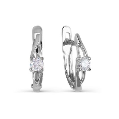 

Серьги с фианитами Premium Линии Любви, Серьги Т307027347