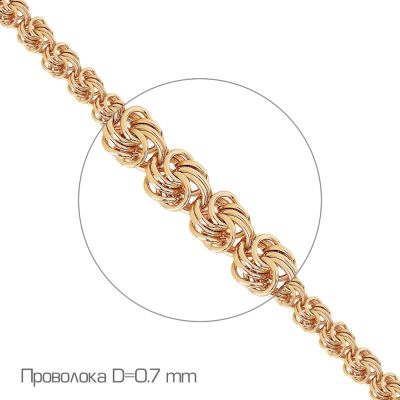 

Цепочка из серебра Линии Любви, Цепь Ц1РЗ07ПЗ010070