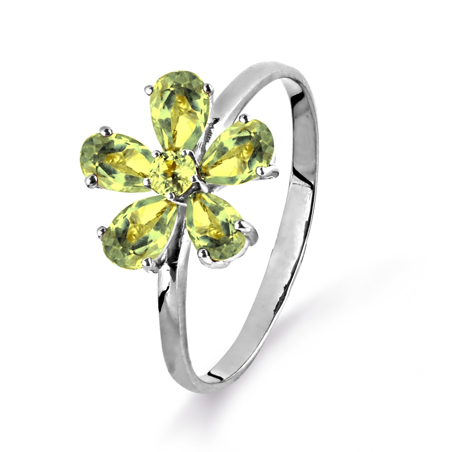 

Кольцо с хризолитами Линии Любви