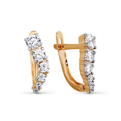

Серьги с Swarovski Zirconia Линии Любви, Серьги Т147027499