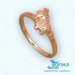 

Кольцо из красного золота Линии Любви, Кольцо Т10001937