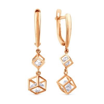 

Серьги с Swarovski Zirconia Линии Любви, Серьги Т117028571